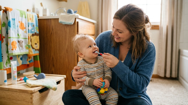 Establishing Toothbrushing Habits in Infants